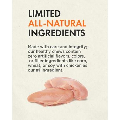 Masticables para perros con receta de pollo Hide Free, 40 unidades