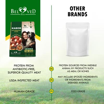 All Natural Pet Dried Snacks Human Grade Rawhide-Free & Grain-Free Kabobs Chicken & Duck Dental Dog Treats, 10.6-oz bag