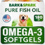 Omega 3 Fish Oil Pills & Skin & Coat Supports Joints Brain Heart & Overall Health Supplement for Dogs, 180 count