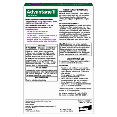 Bundle: Advantage II Flea Spot Treatment, over 9-lbs + Elanco Tapeworm Cat De-Wormer