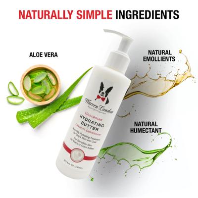 Unscented Hydrating Butter Leave In Dog Conditioner, 8-fl oz bottle