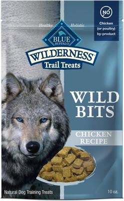 Wilderness Trail Treats Chicken Wild Bits Grain-Free Training Dog Treats, 4-oz bag, bundle of 2