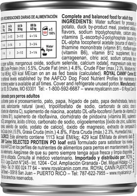 Selected Protein Potato & Duck Formula Loaf Adult Wet Dog Food, 13.5-oz can, case of 24