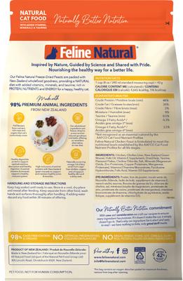 New Zealand Chicken Grain-Free Freeze-Dried Cat Food, 11-oz bag