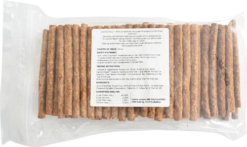 5-inch Rawhide Munchy Peanut Butter Flavor Dental Dog Chews, 100 count