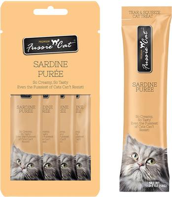 Sardine Puree Lickable Cat Treats, 2-oz pouch