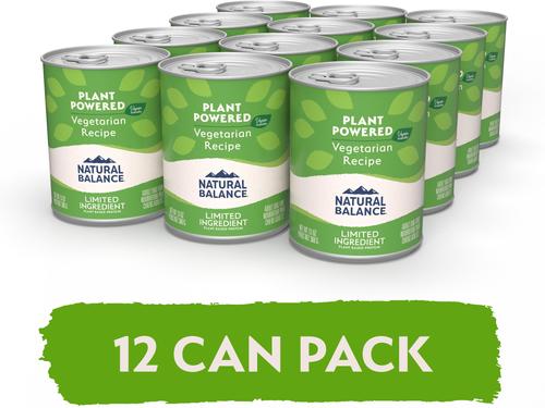 Vegetarian Formula Canned Dog Food, 13-oz, case of 12