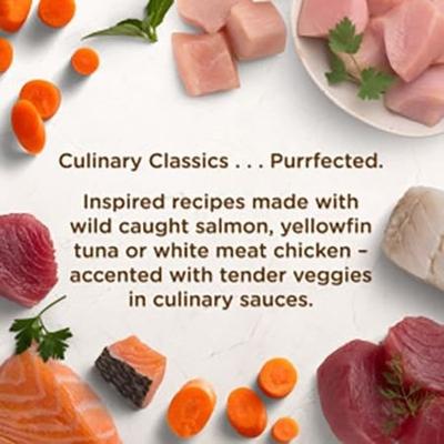 Purrfect Entrees Grain-Free Cravin' Chicken Dinner with White Meat Chicken & Veggies in Real Gravy Wet Cat Food, 2-oz, case of 12