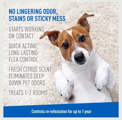 Flea & Tick Carpet Powder, 16-oz bottle