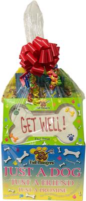 'Get Well' Gift Basket Variety Pack Crunchy Dog Treats