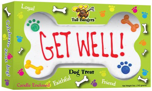 'Get Well' Gift Basket Variety Pack Crunchy Dog Treats
