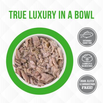 Truluxe Kawa Booty con atún Kawakawa en salsa, alimento enlatado sin cereales para gatos, 3 oz, caja de 24