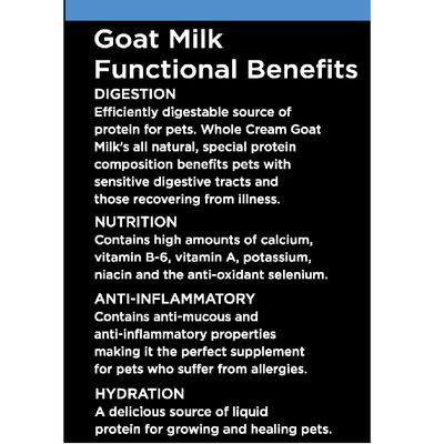 Whole Cream Goat Milk Wet Dog & Cat Food Topping, 16-oz jar