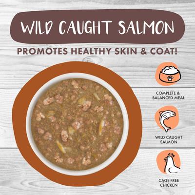 Classic Cat What a Crock Chicken & Salmon in Gravy Stew Cat Food Pouches, 3-oz pouch, 12 count