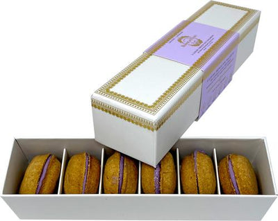 Galletas Macaron para perros hechas a mano y totalmente naturales de lavanda, 6 unidades