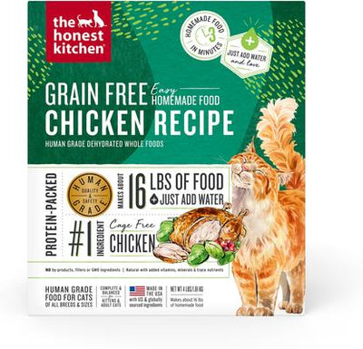 Dehydrated Grain-Free Chicken Cat Food, 4-lb