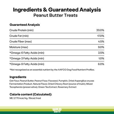 Good Protein Dog Snacks with Koji Peanut Butter Flavor Crunchy Dog Treats, 5-oz bag