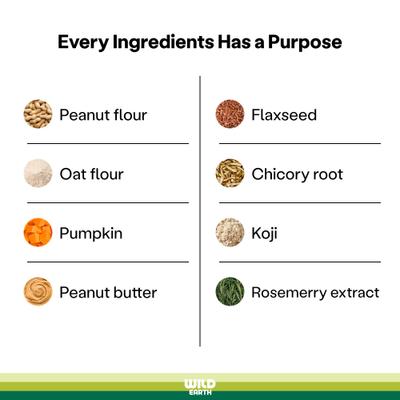 Good Protein Dog Snacks with Koji Peanut Butter Flavor Crunchy Dog Treats, 5-oz bag