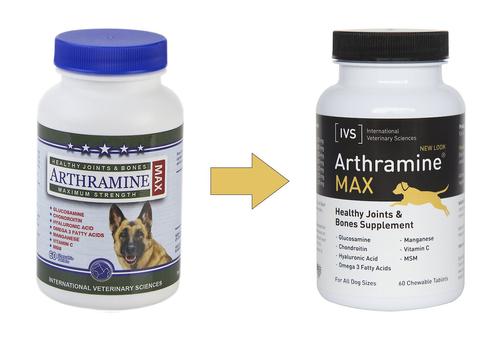 Arthramine Max Healthy Joints & Bones Glucosamine Dog Supplement, 60 count