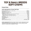 NaturVet, Breed Specific Toy & Small Breeds, suplemento integral para perros miniatura y pequeños, 60 masticables