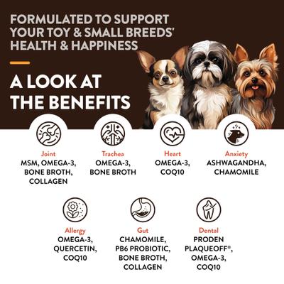 Breed Specific Toy & Small Breeds Supplement for Dogs, 60 count
