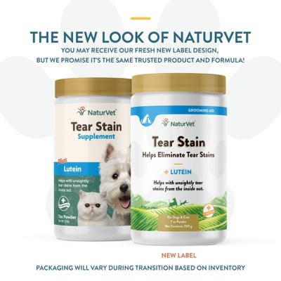 Tear Stain Plus Lutein Powder Vision Supplement for Cats & Dogs, 200-g bottle