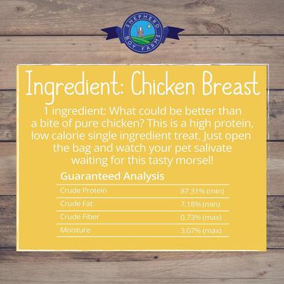 Chicken Breast Freeze-Dried Dog & Cat Treats, 3-oz bag