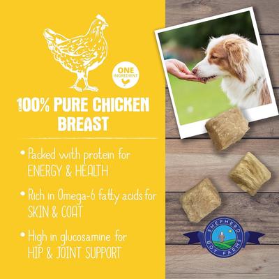 Chicken Breast Freeze-Dried Dog & Cat Treats, 3-oz bag