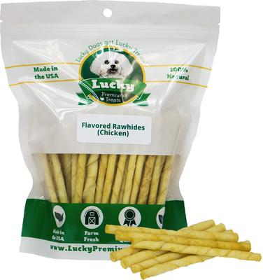 Chicken Basted Rawhide Small Dog Chews, 25 count