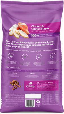 Chicken & Salmon Flavor Dry Cat Food, 16-lb bag