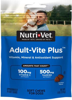 Adult-Vite Soft Chews Multivitamin for Dogs, 6-oz bag