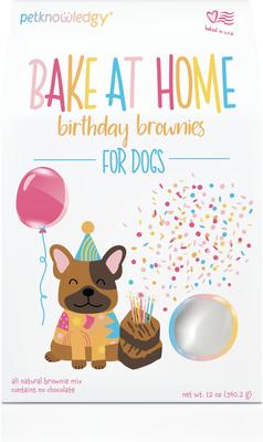 Bake at Home Birthday Brownies Carob Dog Treat, 12-oz bag