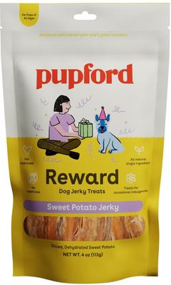 Sweet Potato Natural Jerky Dog Treats, 4-oz bag