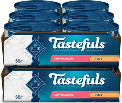 Tastefuls Natural Pate Salmon Entree Wet Cat Food, 3-oz can, case of 12