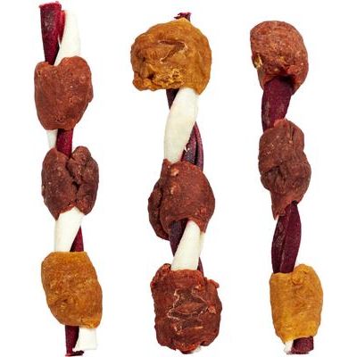 Brochetas dentales para perros con triple sabor a pollo, 5 pulgadas, 36 unidades