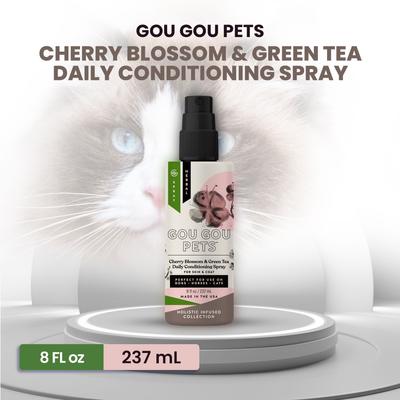 Cherry Blossom & Green Tea Leave In Conditioning Dog & Cat Spray, 8-fl oz bottle, 1