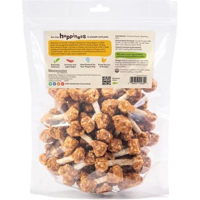 Golosinas para perros Chik 'n Dumbbells sin cereales, bolsa de 2 lb