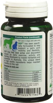 DGP All Natural Support Mobility & Flexibility Supplement for Dogs & Cats, 60 count