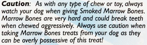 Smoked Beef Marrow Bone Dog Treats, Small