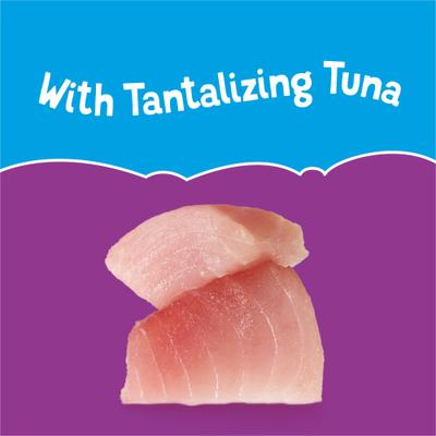 Comida para gatos Lil' Shakes Tantalizing Tuna, bolsa de 1.55 oz, caja de 16