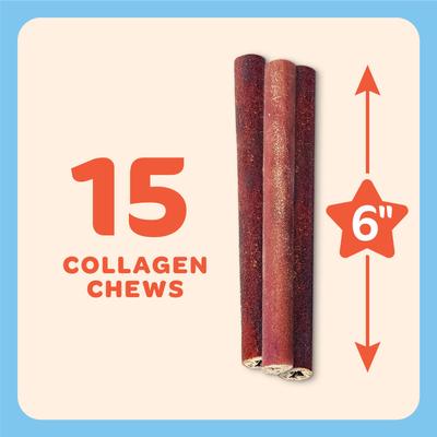 Beef Collagen Chews Dog Treats, 10-oz bag