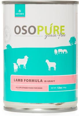 Osopure Grain-Free Lamb in Gravy Canned Dog Food, 12-oz, case of 12