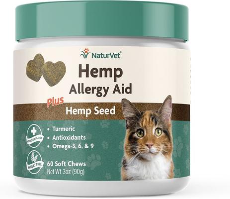 Hemp Soft Chews Allergy Supplement for Cats, 60 count