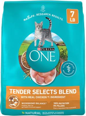 Bundle: Purina ONE Tender Selects Blend with Real Chicken Dry Food + True Instinct Turkey, Chicken & Tuna Variety Pack Canned Cat Food