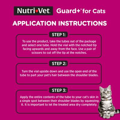 Guard Plus Flea & Tick Treatment for Cats, over 1.5 lbs, 3 doses