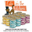 Comida enlatada para gatos sin cereales Cats in the Kitchen Goldie Lox & the 3 Fares Variety Pack, 6 oz, caja de 24