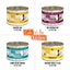 Comida enlatada para gatos sin cereales Cats in the Kitchen Goldie Lox & the 3 Fares Variety Pack, 6 oz, caja de 24