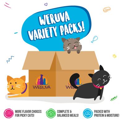 Comida enlatada para gatos sin cereales Cats in the Kitchen Goldie Lox & the 3 Fares Variety Pack, 6 oz, caja de 24