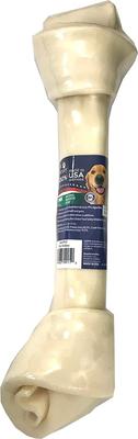 Beefhide 15 to 17-inch Knotted Bone Natural Flavored Chewy Dog Treat, 1 count