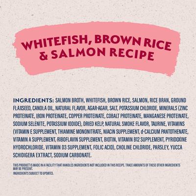 Limited Ingredient Whitefish, Rice, & Salmon Recipe Canned Dog, 13-oz can, case of 12